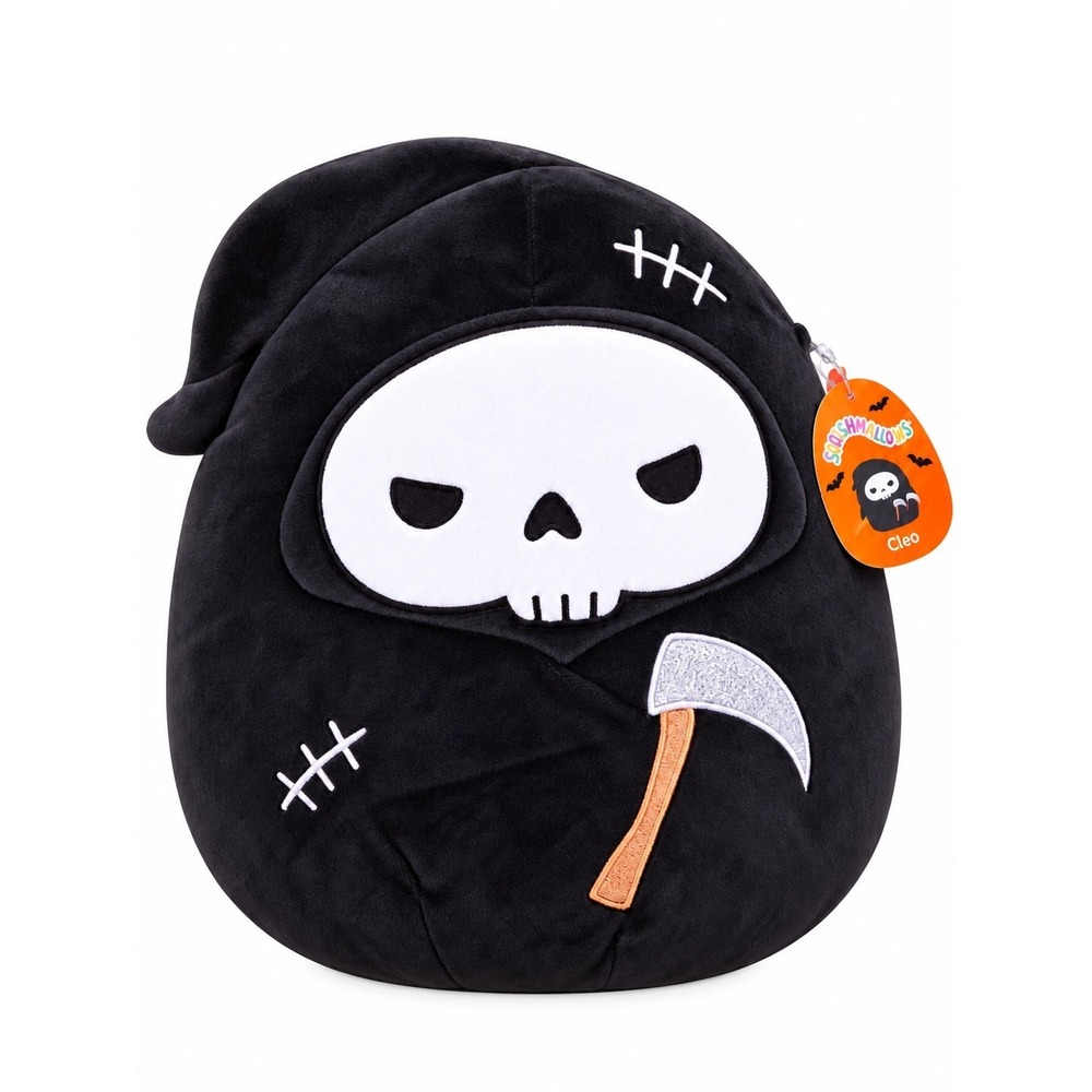Squishmallows OTTO the Grim Reaper with scars 16" Halloween Plush Scythe NWT